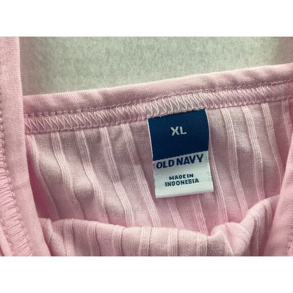 Old Navy Petal Pink Ribbed Tank Top *New* sz XL - Picture 2 of 3